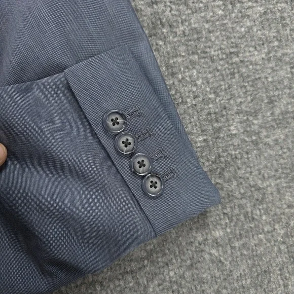 Daryl James Suit Mens 40 32x32 Blue 2 Piece Set Bespoke Custom Tailored NFL USA